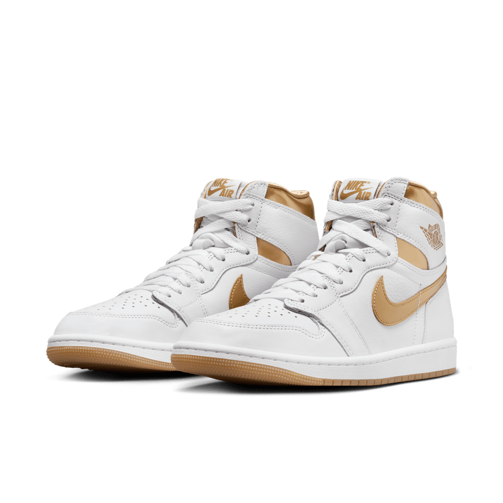 Women's Air Jordan 1 Retro High OG White Metallic Gold