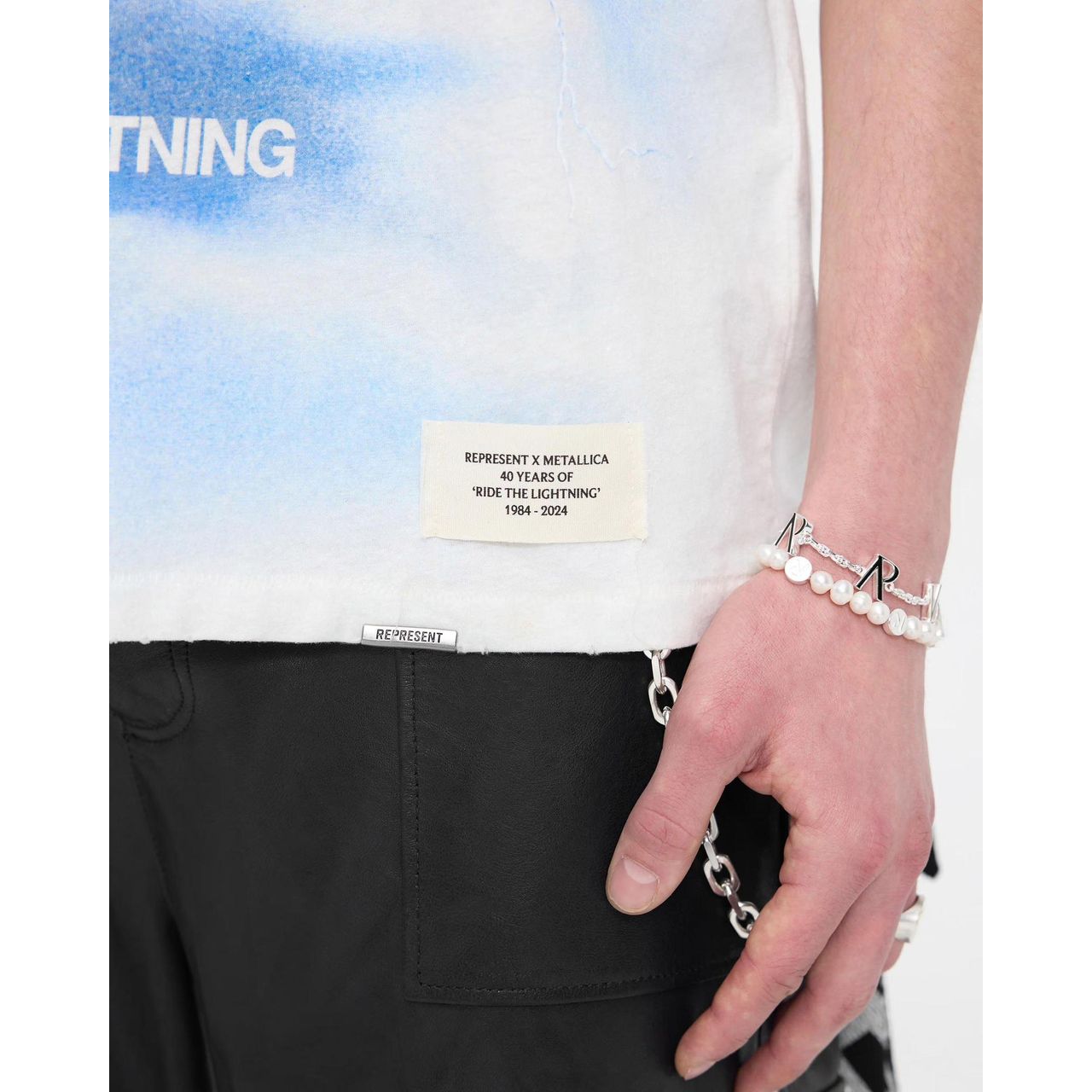 Represent Metallica Ride The Lightning SS Tee Flat White