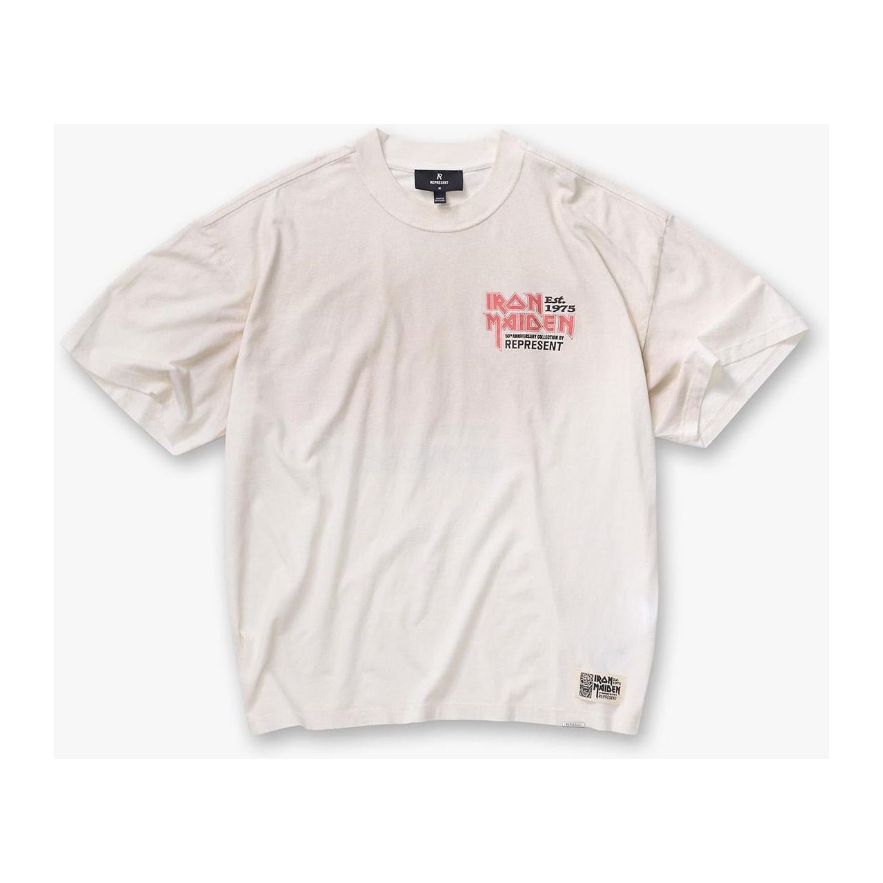 Represent x Iron Maiden Anniversary Tee Washed Ecru
