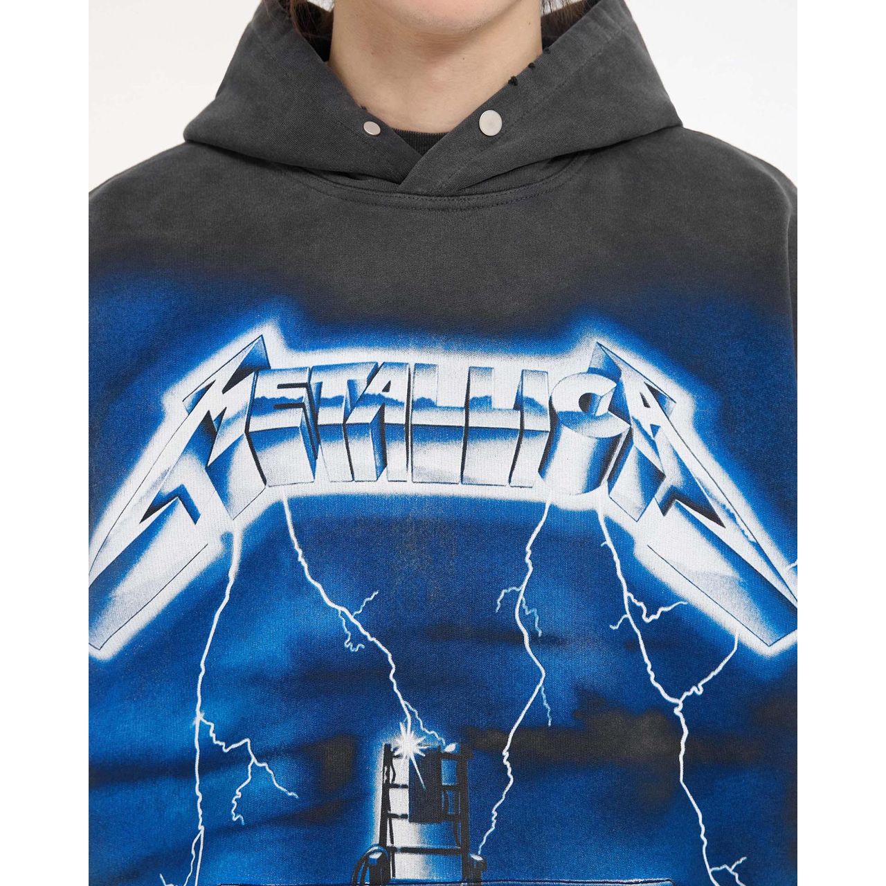 Represent Metallica Ride The Lightning Hoodie Vintage Grey