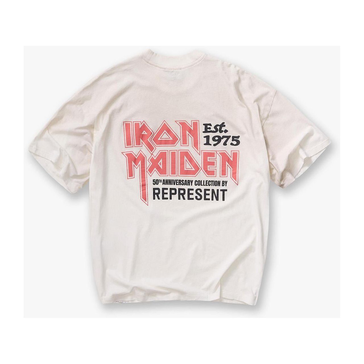 Represent x Iron Maiden Anniversary Tee Washed Ecru