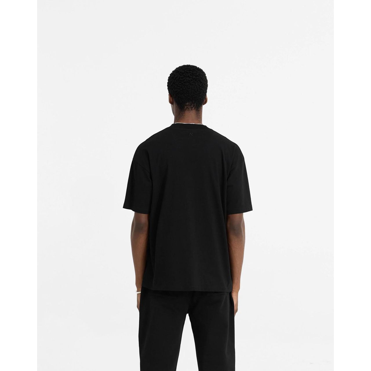 Represent Initial Oversized Tee Black