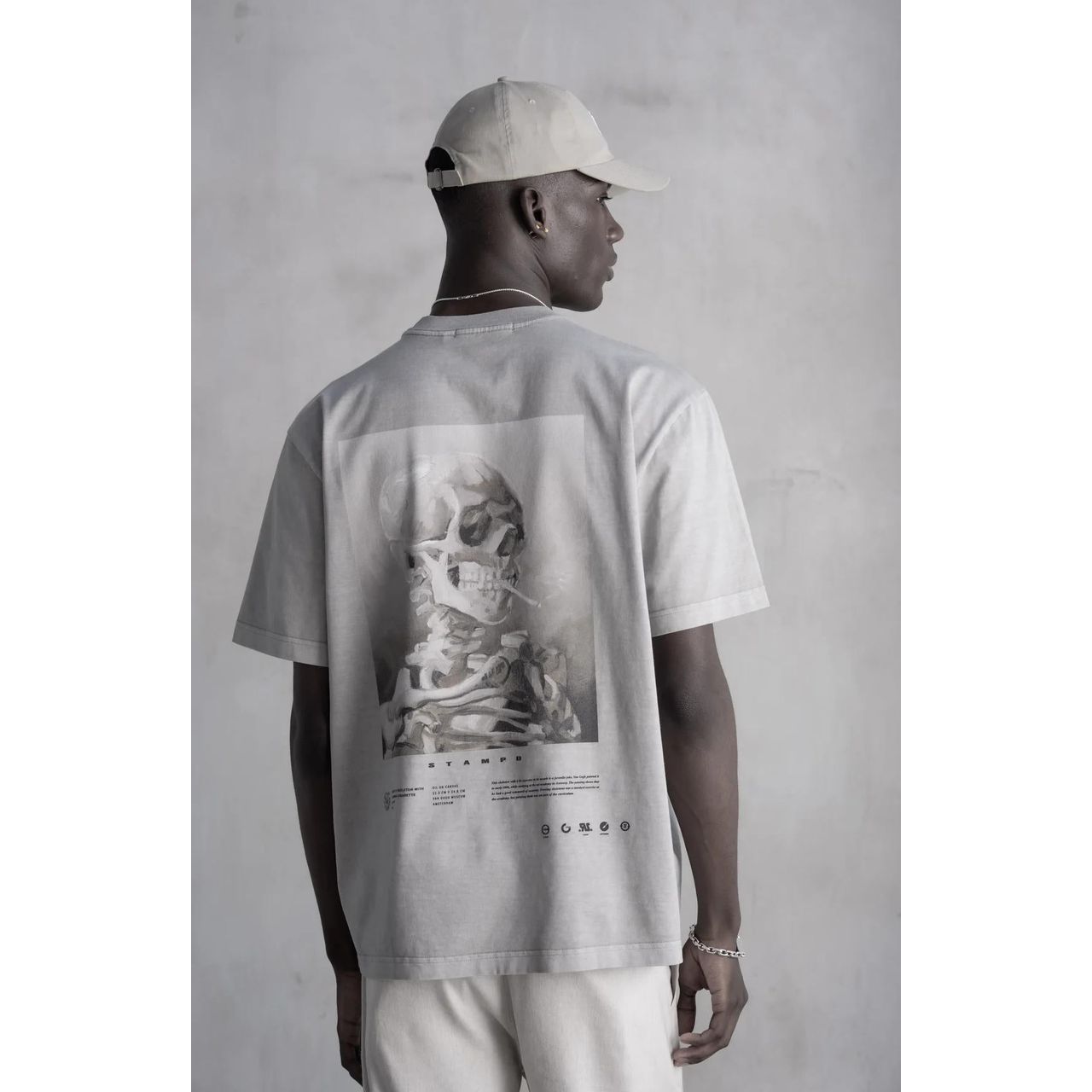 Stampd Van Gogh Vintage Washed Relaxed Tee Fog