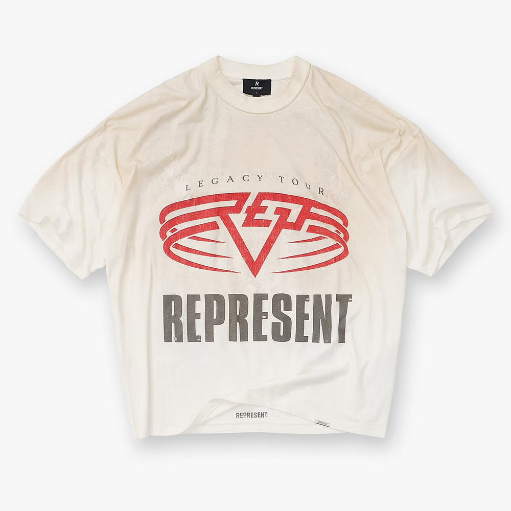 Represent Reversible Living Legacy Tee Washed Ecru