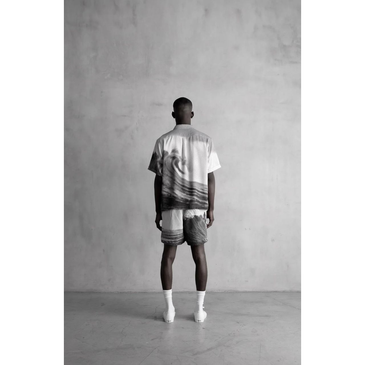 Stampd Camp Collar Buttondown Black Wave