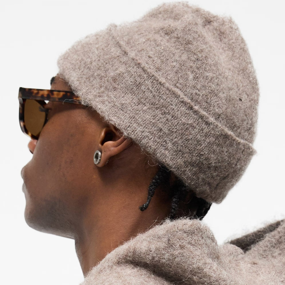 Represent Textured Knit Beanie Nero