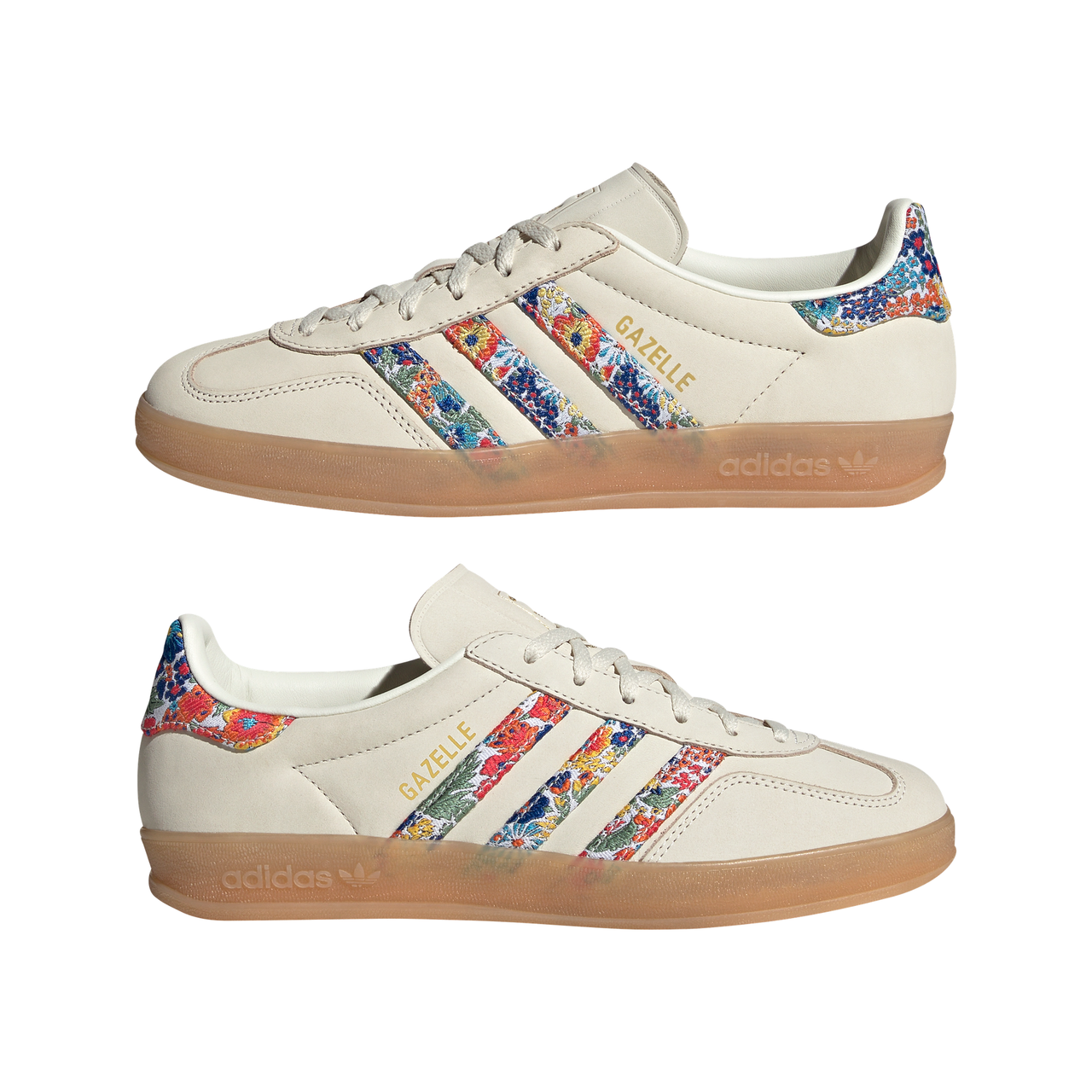 W Adidas Gazelle Indoor Liberty OffWhite/GoldMt/Gum