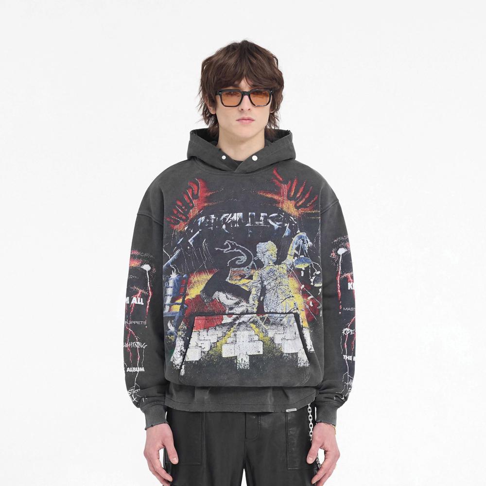 Represent Metallica Master of Puppets Hoodie Vintage Grey