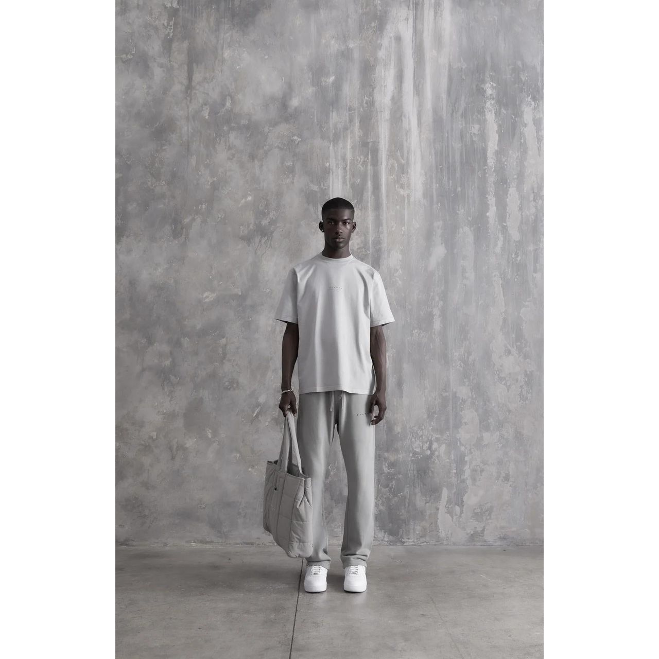 Stampd Strike Stack Logo Relaxed Garment Dye Tee Fog