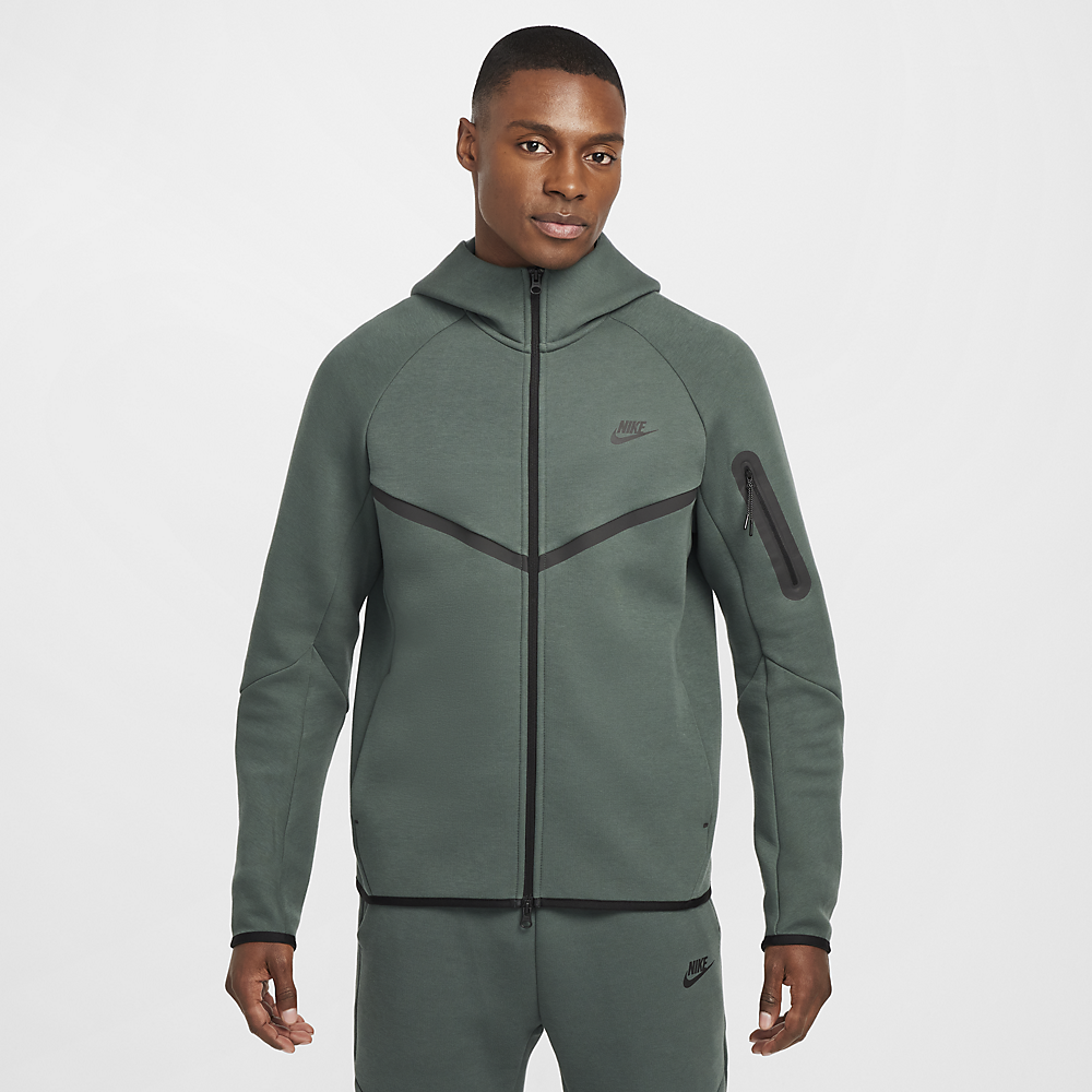 Nike Tech Full-Zip Windrunner Hoodie Vintage Green