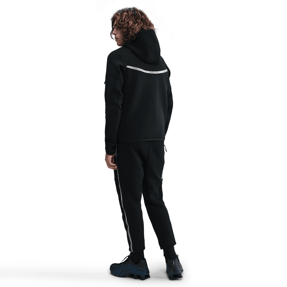 Nike Tech Fleece Full-Zip Windrunner Hoodie Black Reflective