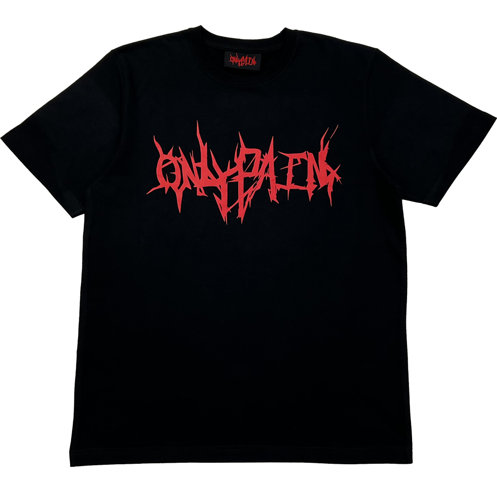 Only Pain v.1 Logo T-Shirt Black Red