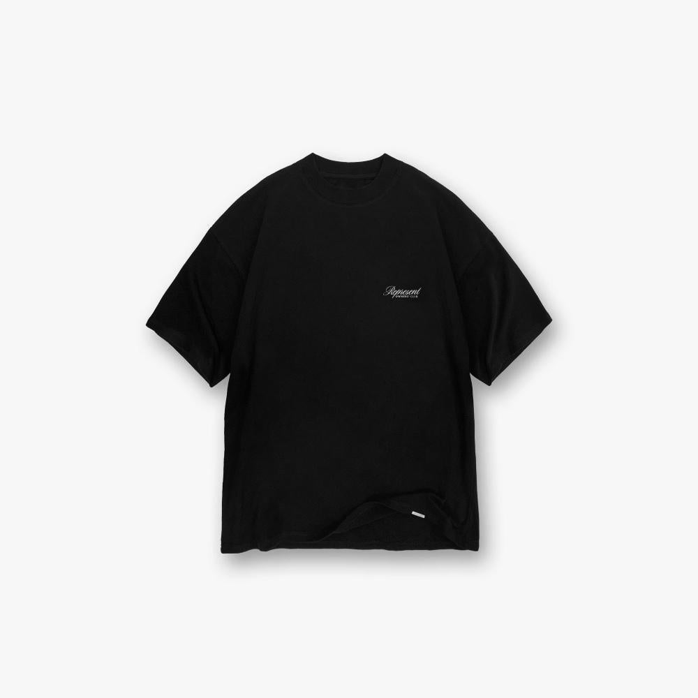 Represent Owners Club Script Tee Black