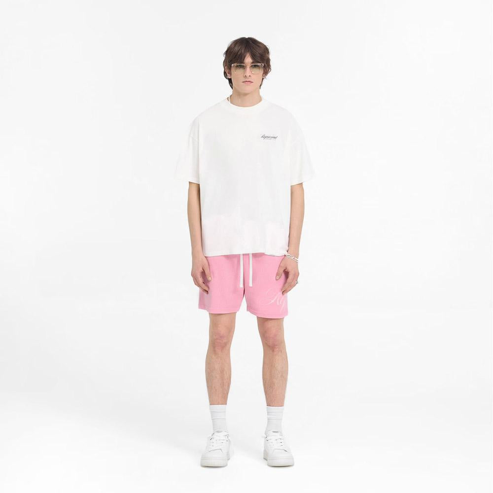 Represent Owners Club Script Tee Flat White