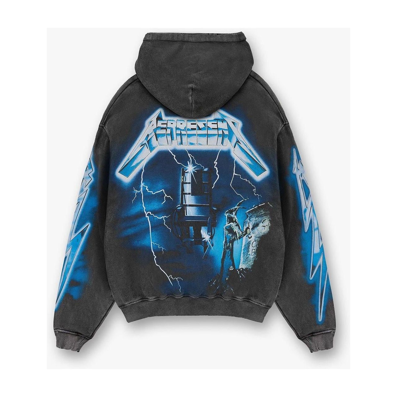 Represent Metallica Ride The Lightning Hoodie Vintage Grey
