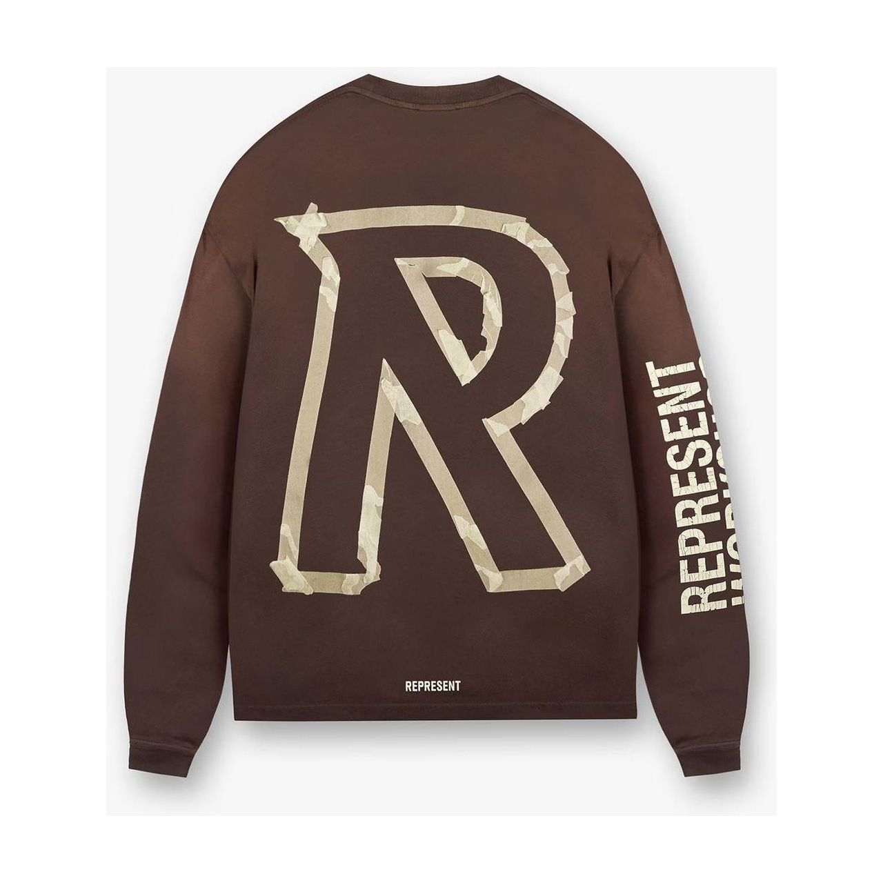 Represent Masking Tape Initial LS Tee Cedar