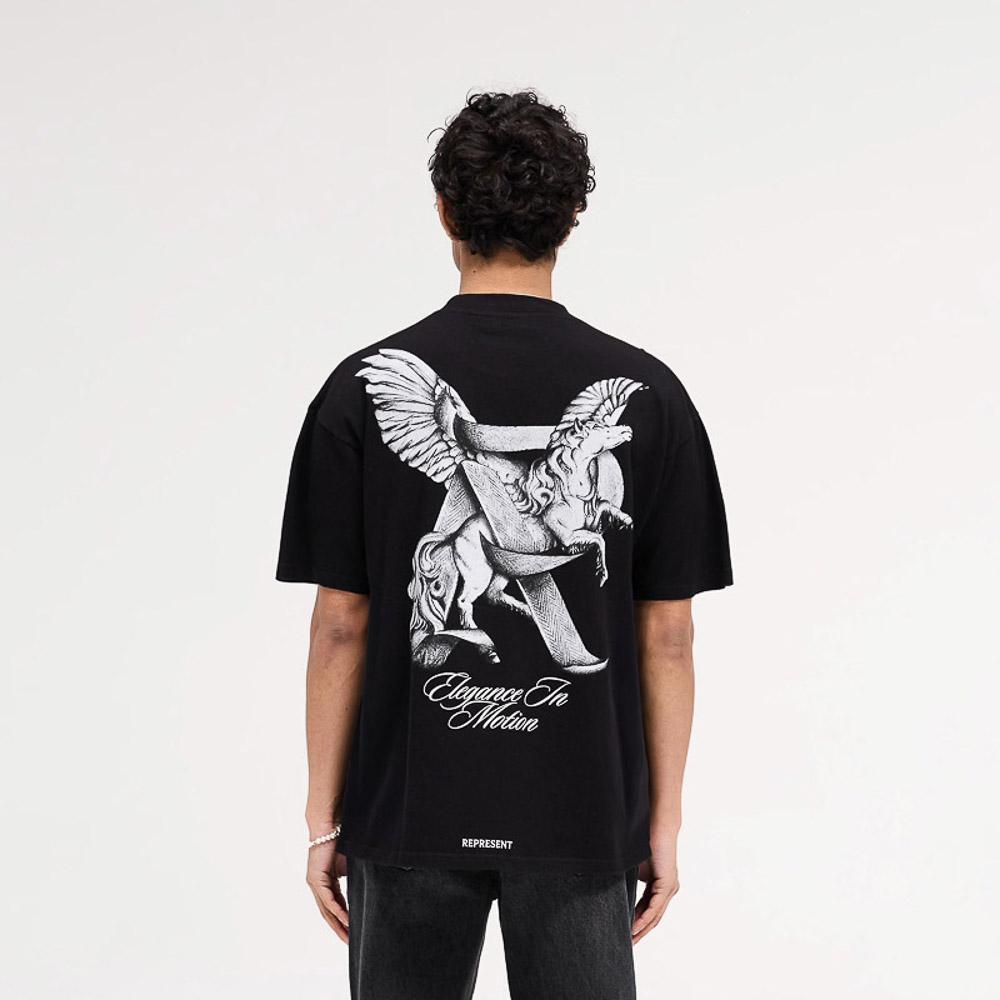 Represent Elegance In Motion Tee Jet Black