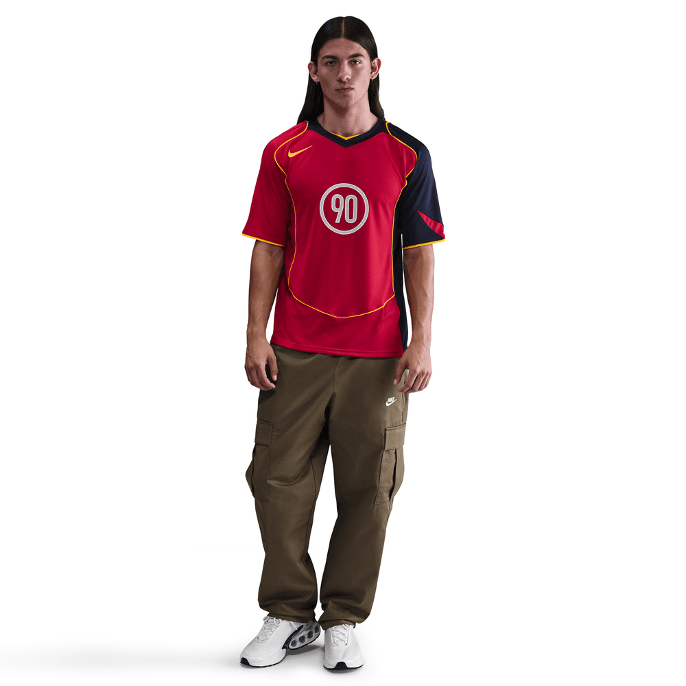Nike Total 90 Dri-Fit Soccer Jersey Gym Red Midnight Navy