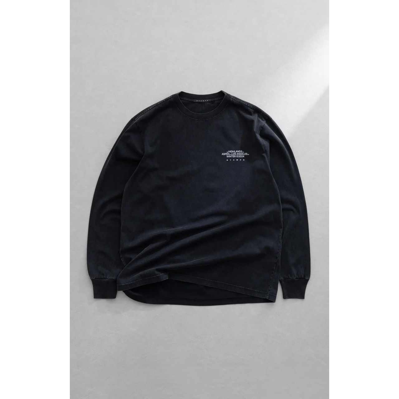 Stampd Mountain Peak LS Relaxed Tee Snow Washed