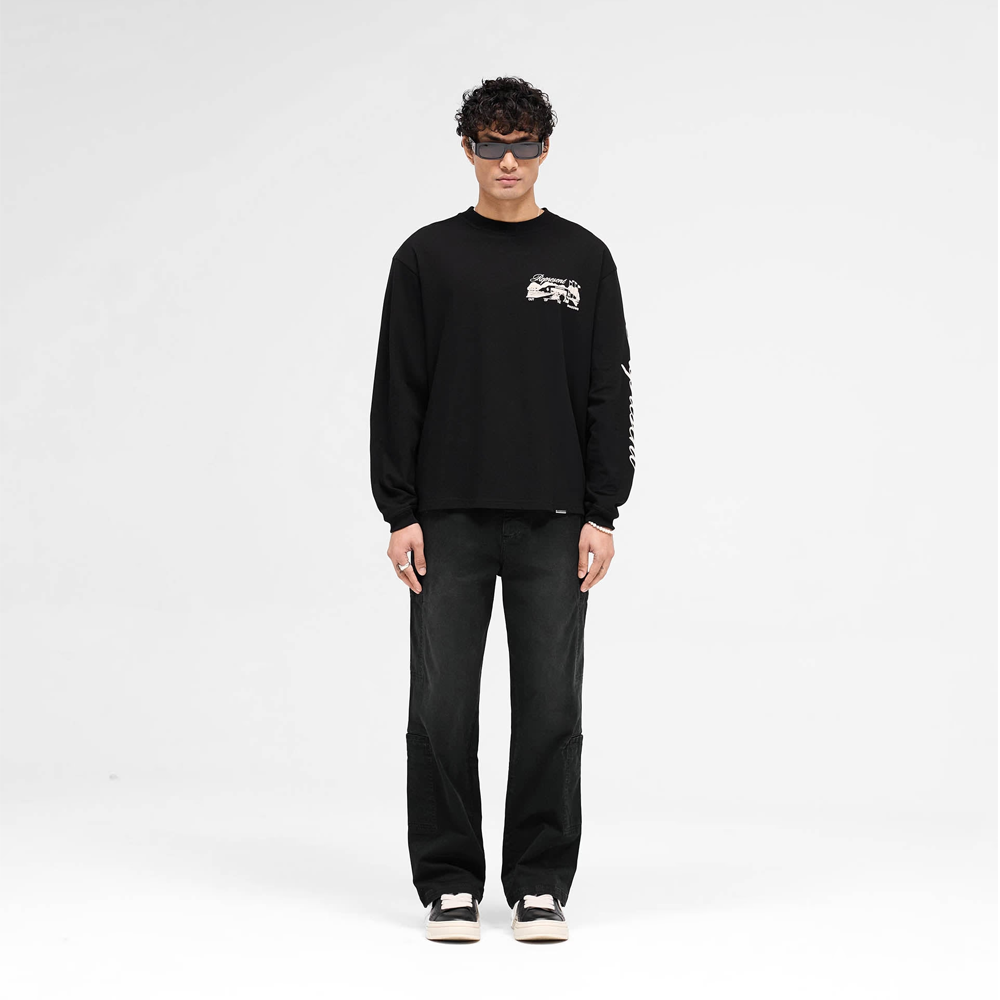 Represent Cargo Pant Jet Black