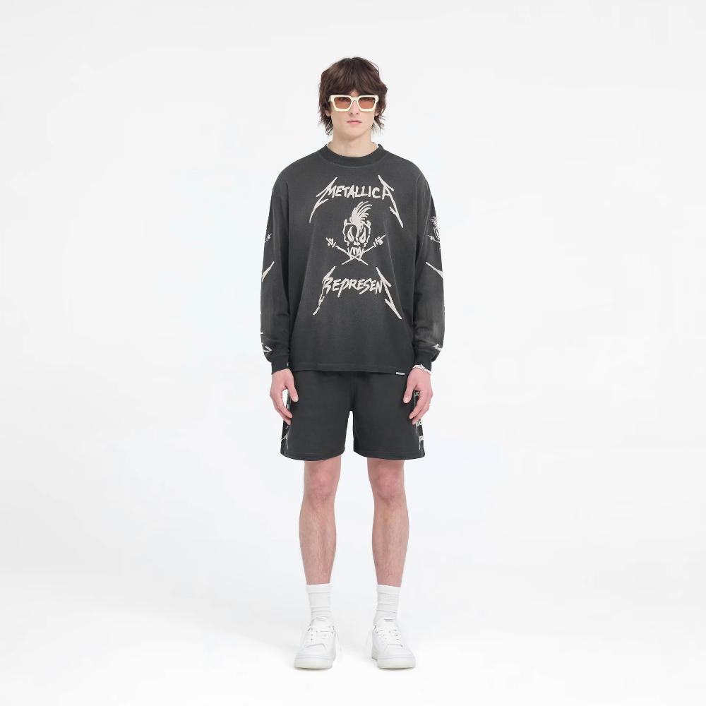 Represent Metallica Garage Inc LS Tee Stained Black