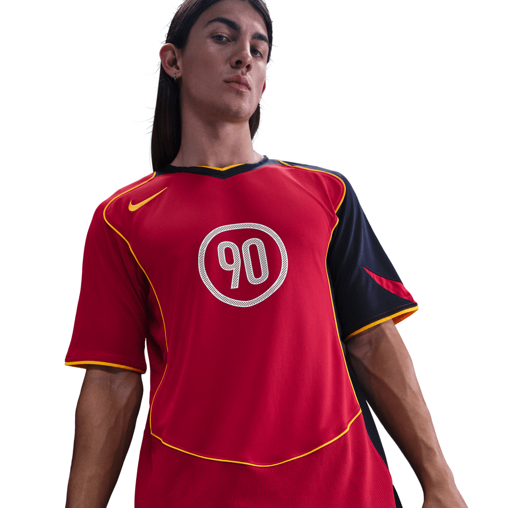 Nike Total 90 Dri-Fit Soccer Jersey Gym Red Midnight Navy