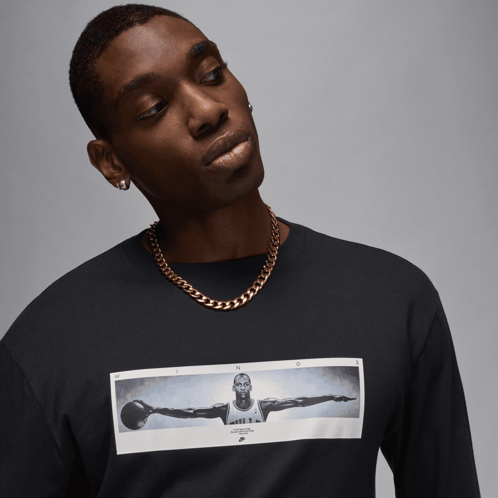 Jordan Wings LS Crew Tee Black