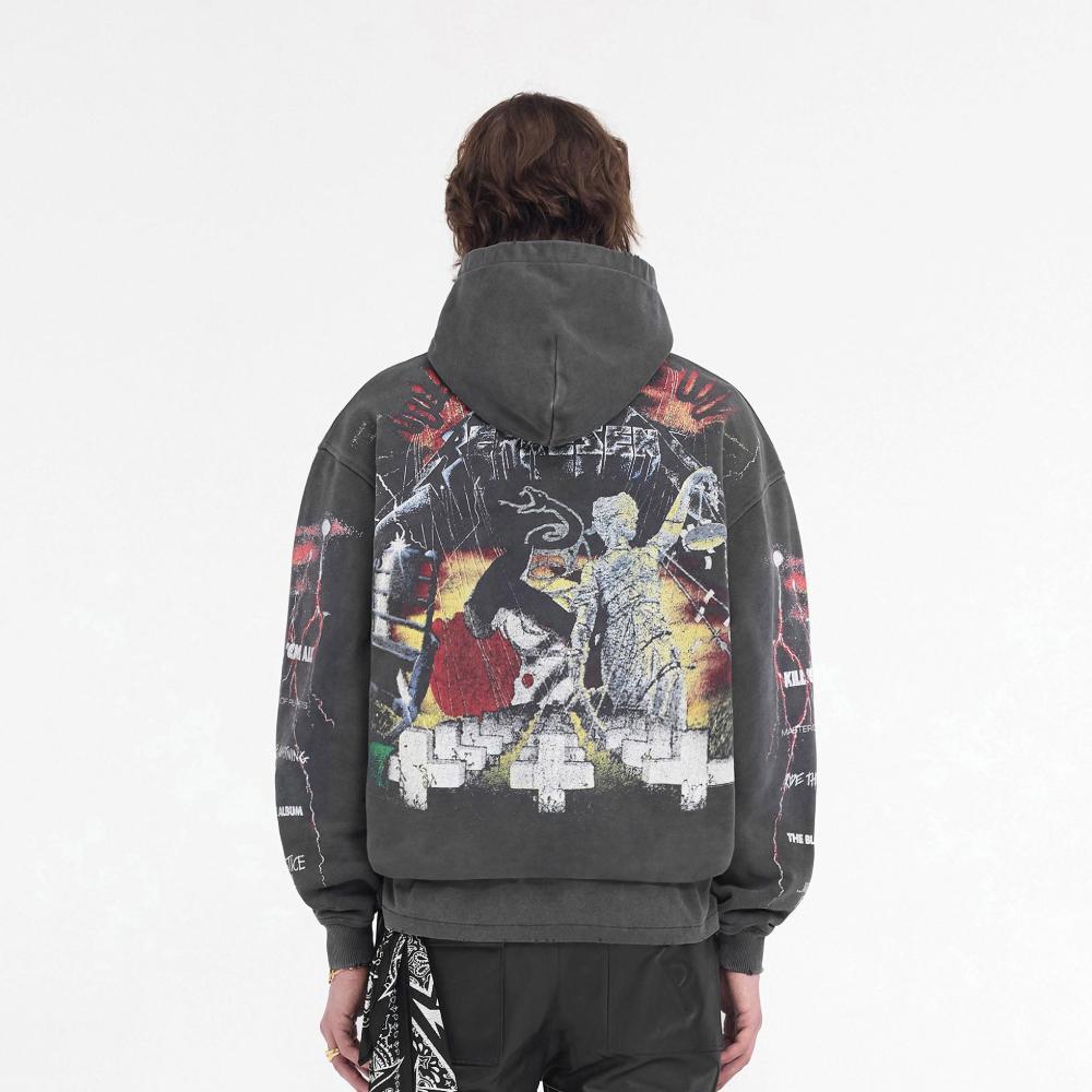 Represent Metallica Master of Puppets Hoodie Vintage Grey