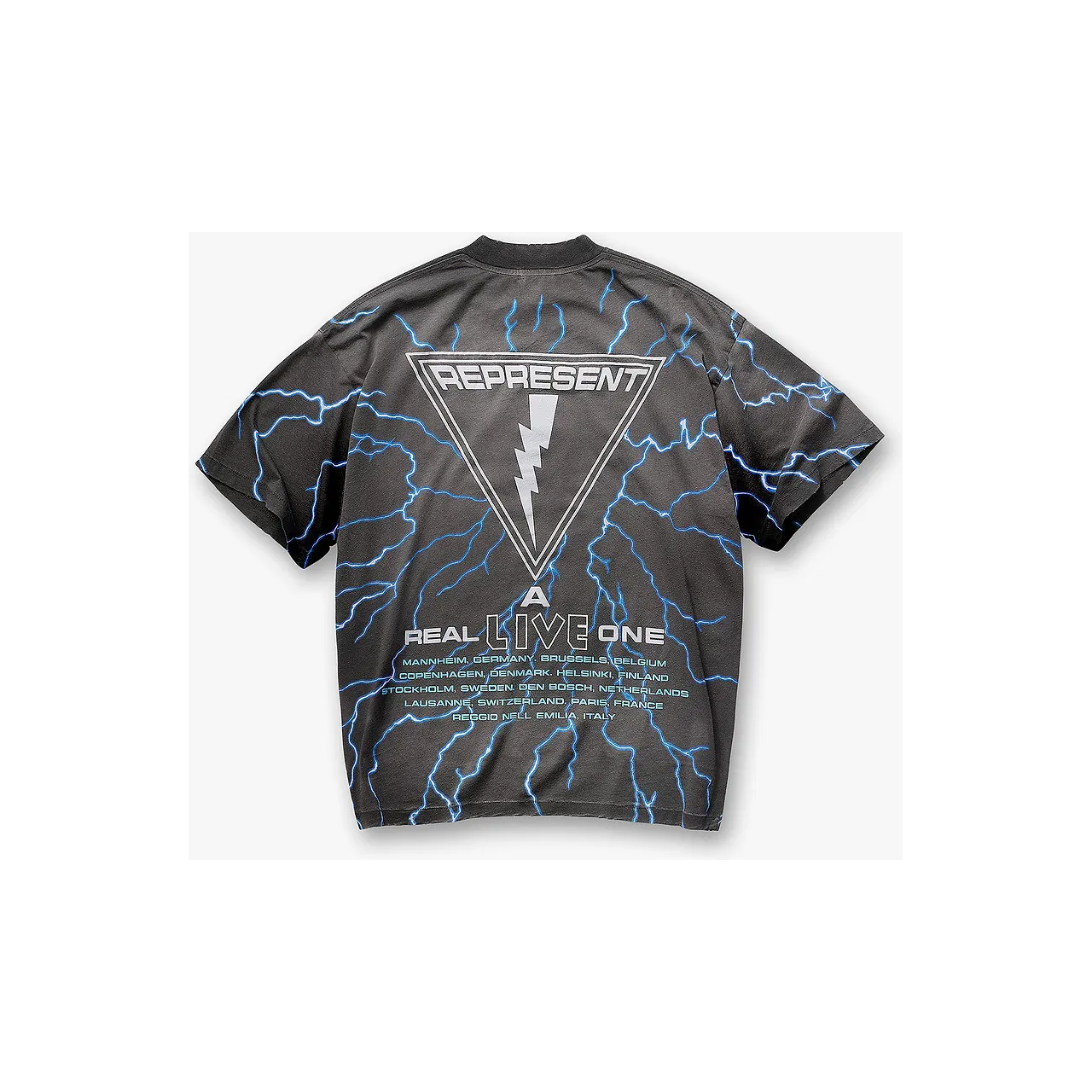 Represent x Iron Maiden A Real Live One Tee Stained Brown