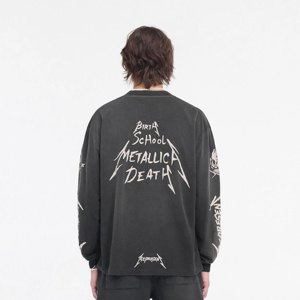 Represent Metallica Garage Inc LS Tee Stained Black