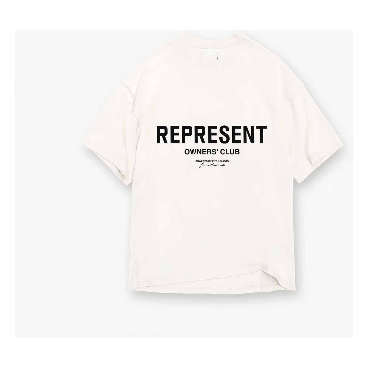 Represent Owners Club Tee Flat White