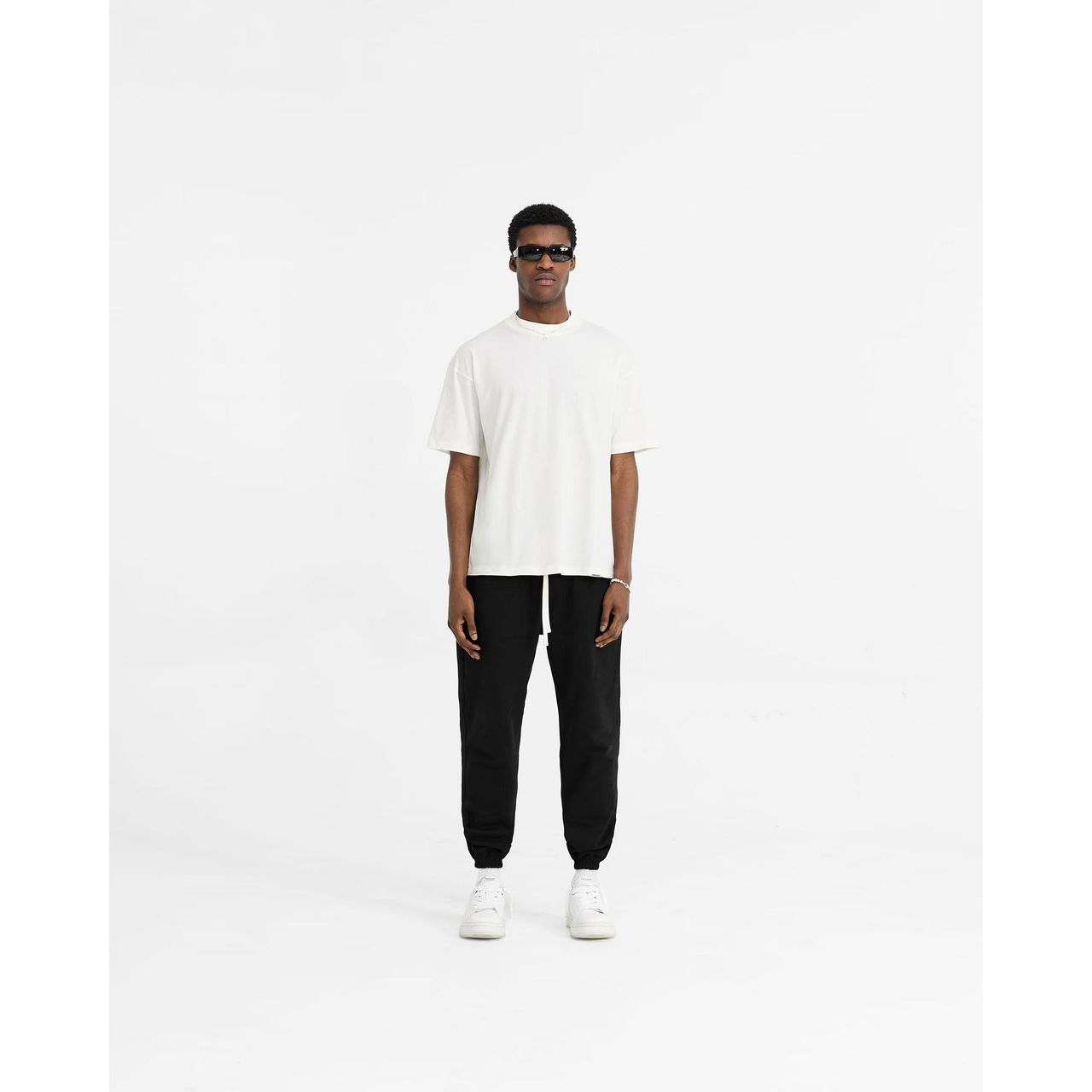 Represent Initial Oversized Tee Flat White