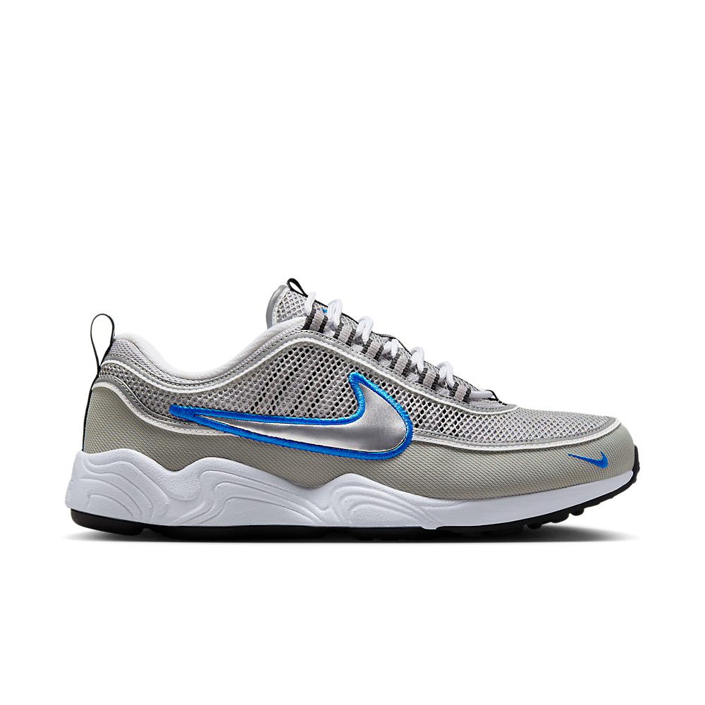 Nike Air Zoom Spiridon Metallic Silver Signal Blue