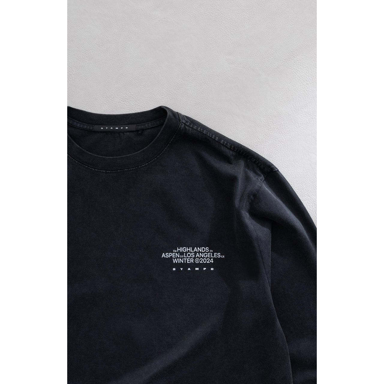 Stampd Mountain Peak LS Relaxed Tee Snow Washed