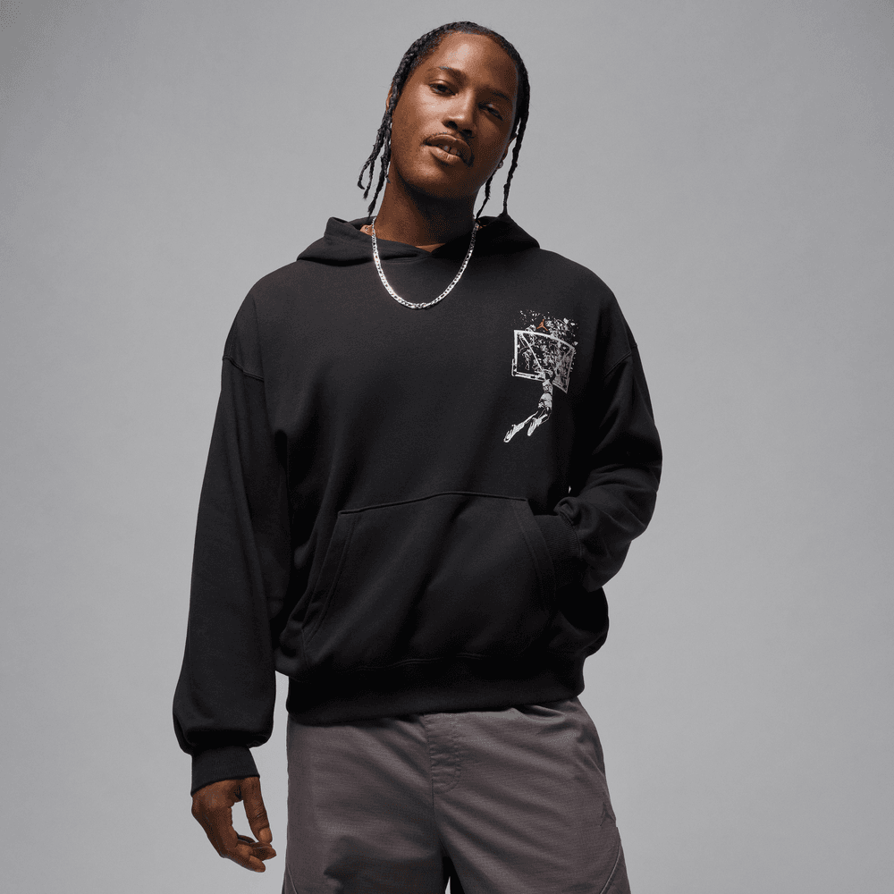 Jordan Brooklyn Shattered Backboard Hoodie Black