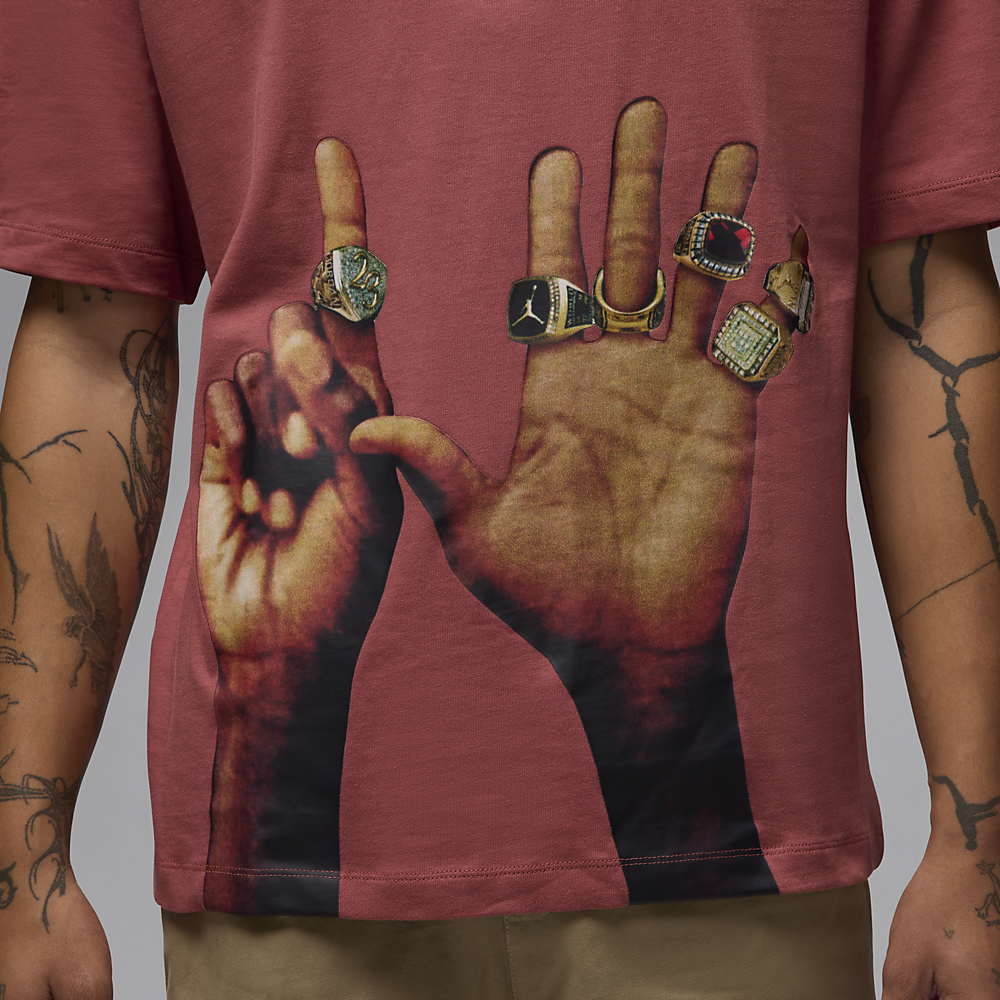 Jordan Flight MVP Rings Tee Canyon Rust