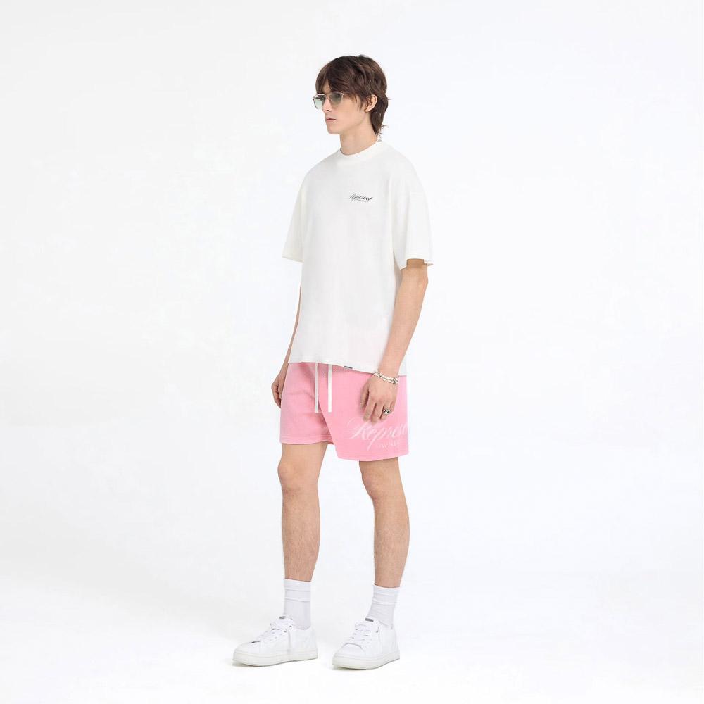 Represent Owners Club Script Tee Flat White