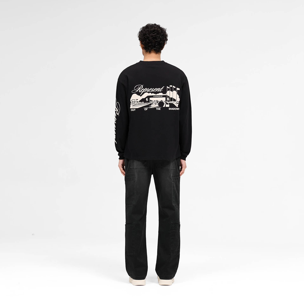 Represent Cargo Pant Jet Black