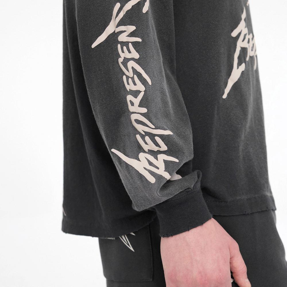 Represent Metallica Garage Inc LS Tee Stained Black