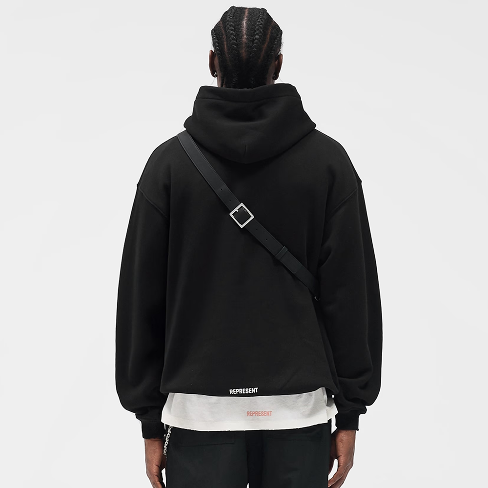Represent Initial Star Hoodie Jet Black