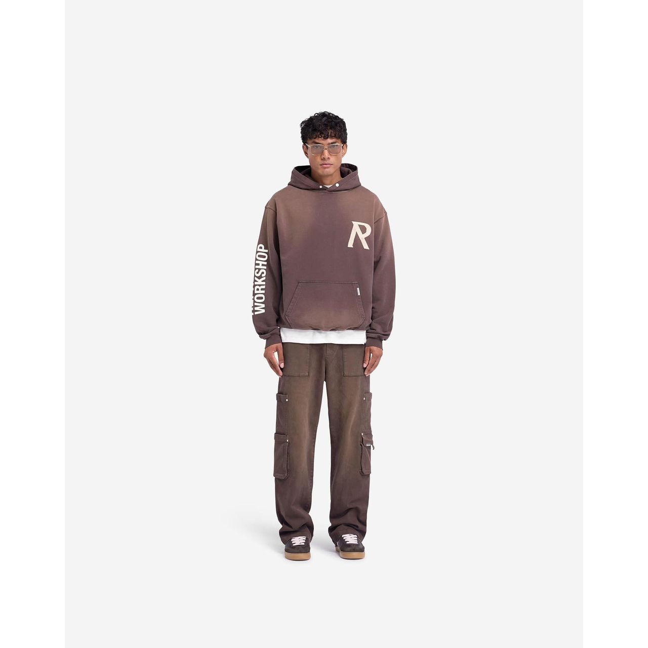 Represent Masking Tape Initial Hoodie Cedar