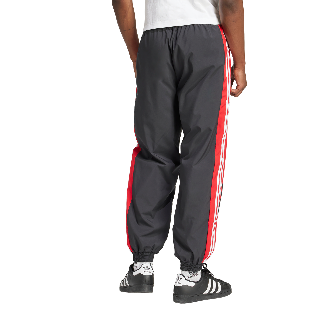 Adidas Warm-up Track Pants Black Scarlet