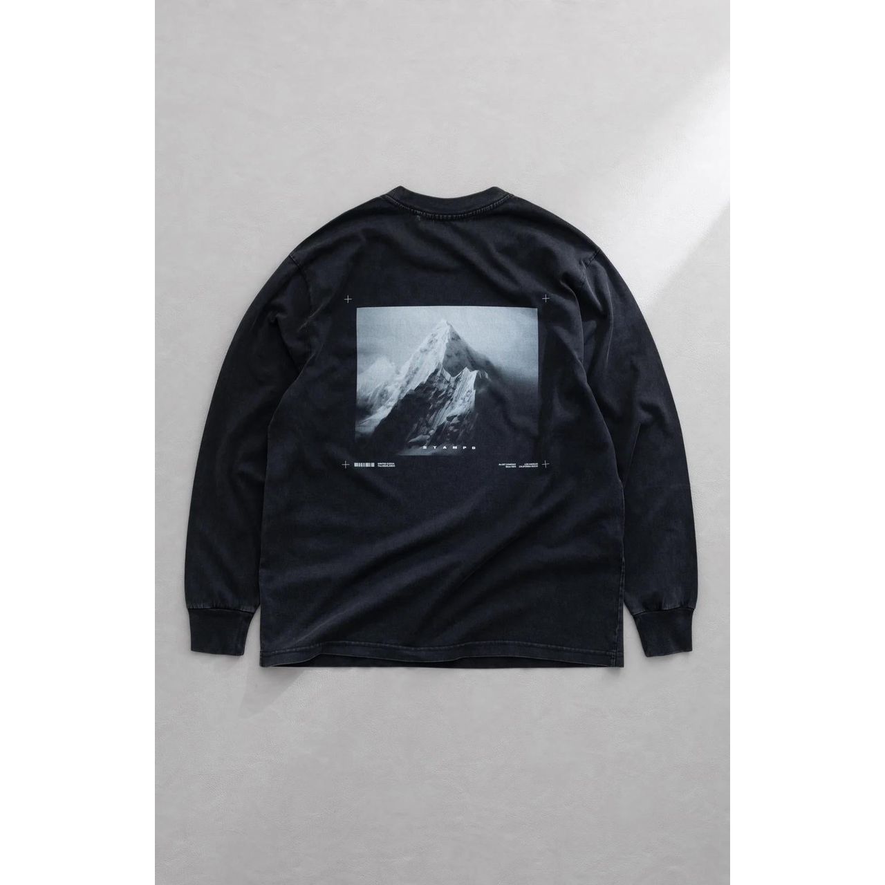 Stampd Mountain Peak LS Relaxed Tee Snow Washed