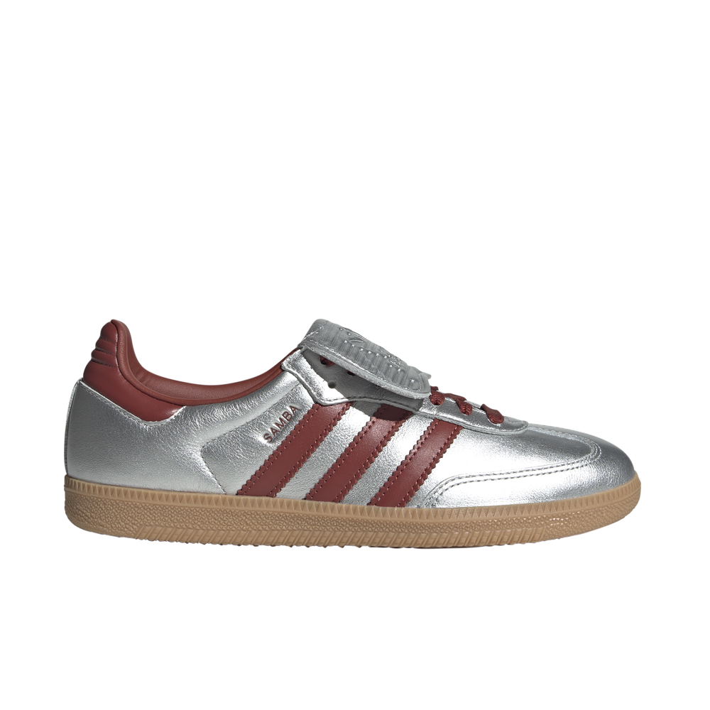 Women's Adidas Samba LT Silver Metallic Preloved Ruby