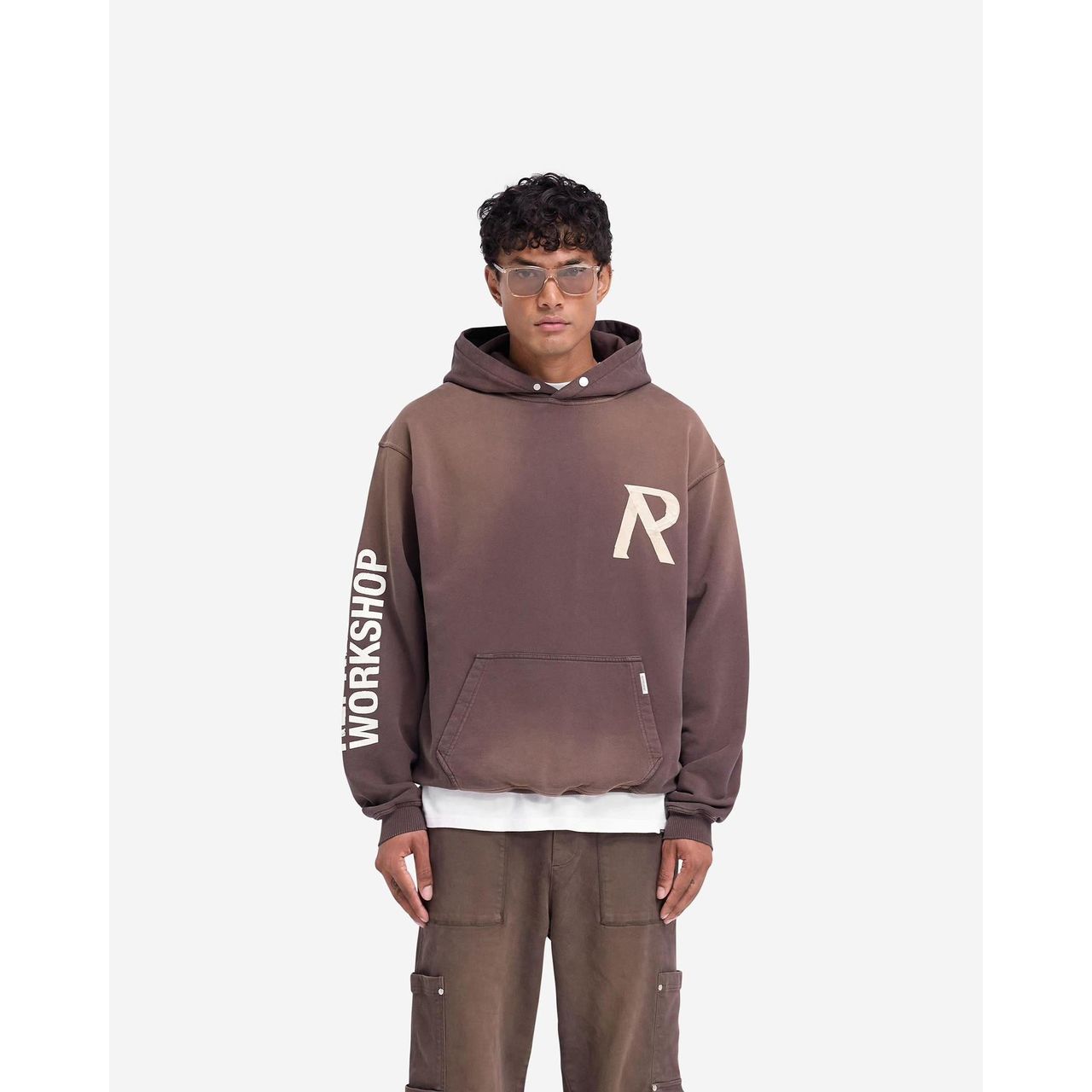 Represent Masking Tape Initial Hoodie Cedar