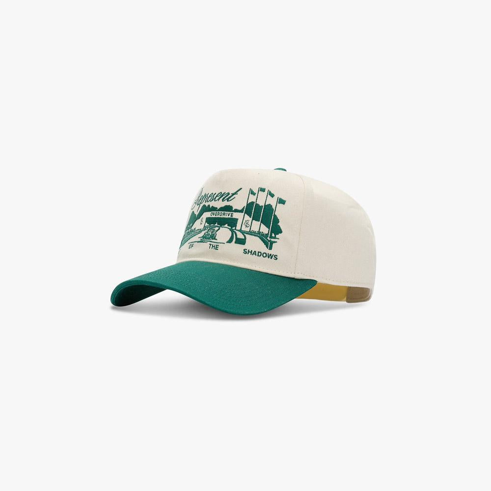 Represent Raceway Cap Antique White/Forest Green