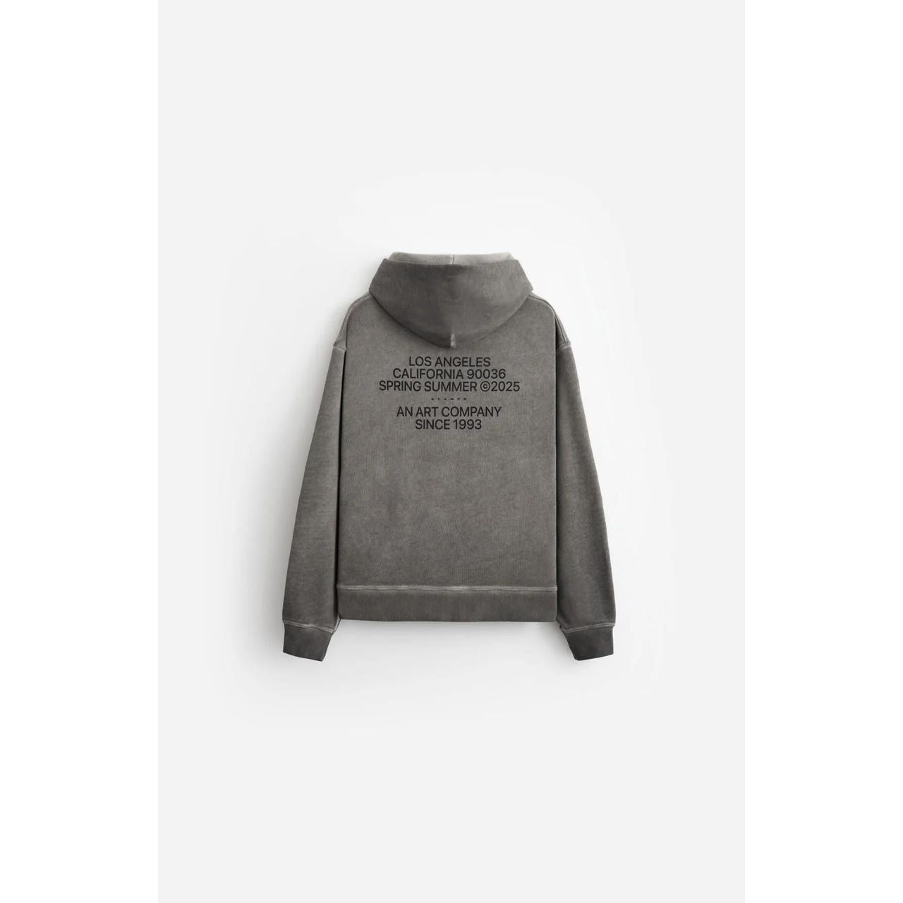 Stampd Oil Washed Madonna Hoodie Storm Grey