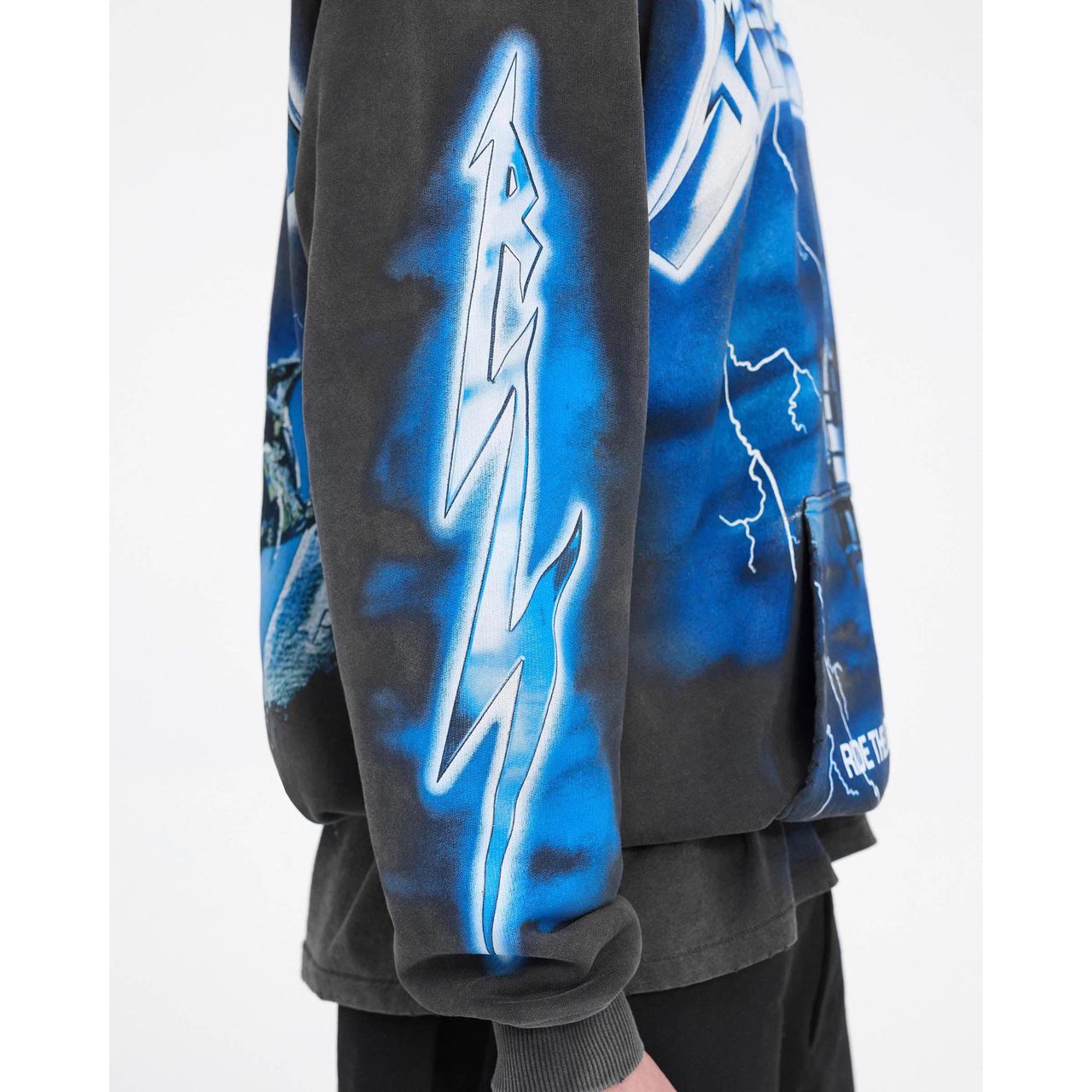 Represent Metallica Ride The Lightning Hoodie Vintage Grey