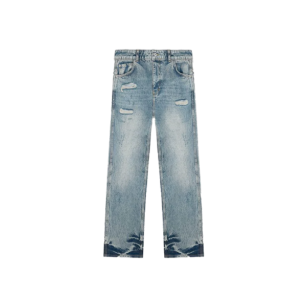 Represent R3 Distressed Baggy Denim Blue/Cream