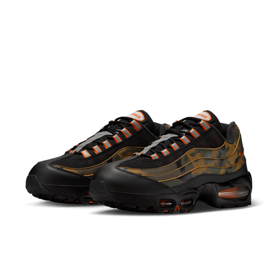Orange Camo Print Women's Sneakers